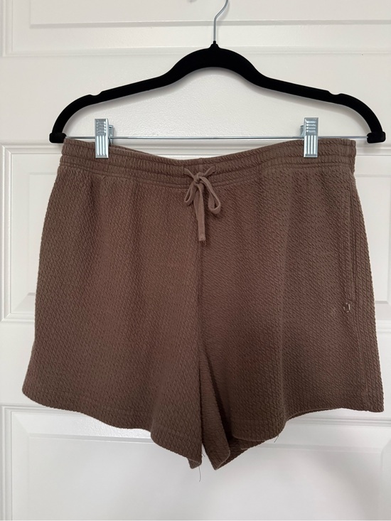 Fabletics Pants - Fabletics Waffle-Knit Drawstring Athletic Shorts — Brown